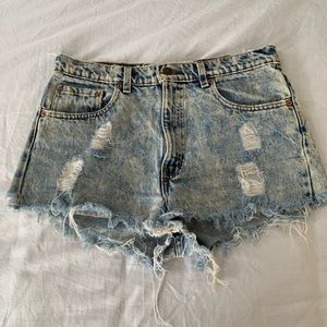 Levis denim shorts